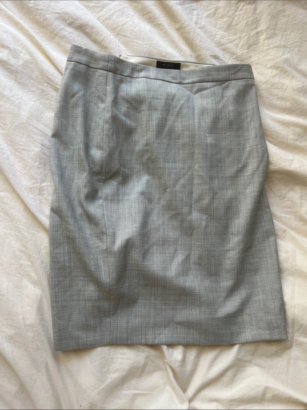 J. Crew Light Gray Pencil Skirt